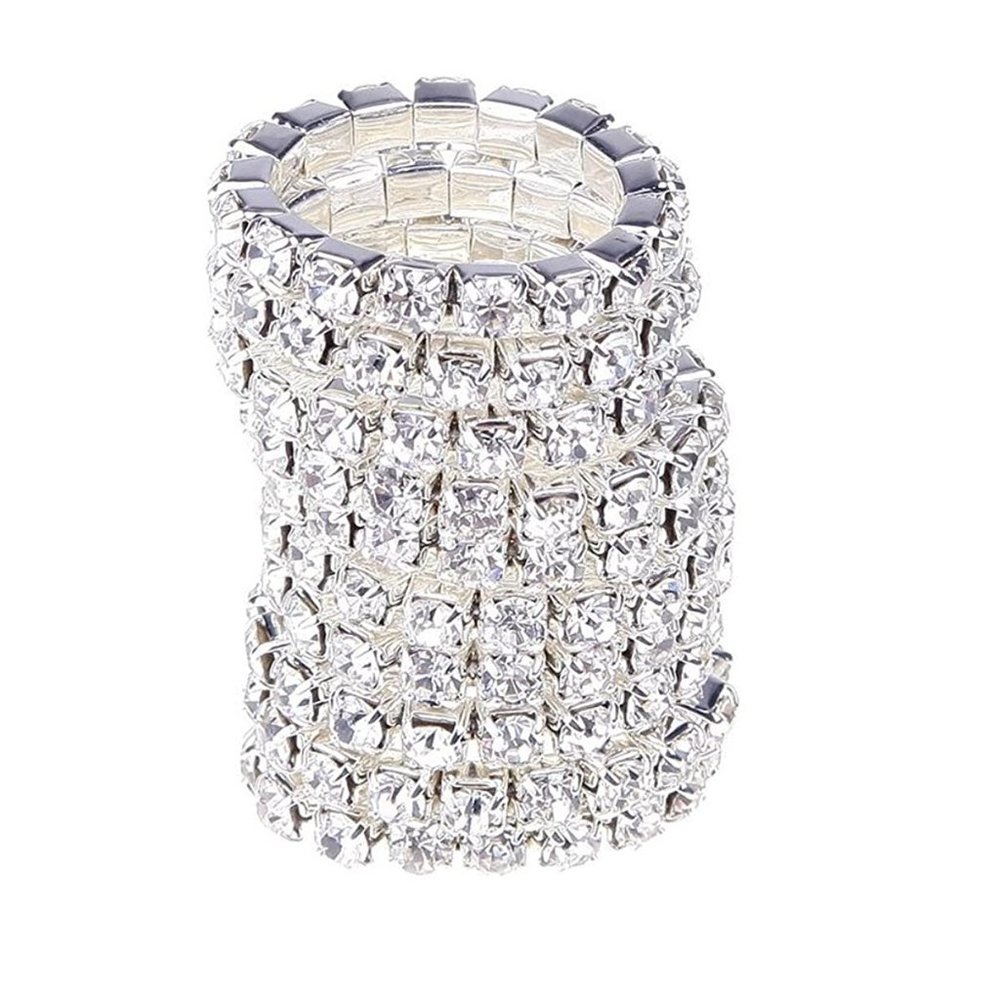 FREE WITH PURCHASE Set of 5 Rhinestone stretch rings